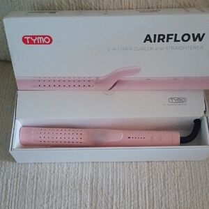 TYMO Pink Airflow 2-in-1 Hair Curler and Straightener